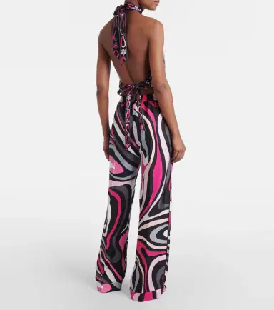 Pucci Marmo silk twill straight pants | Thumbnail 3 Pucci Marmo silk twill straight pants | Thumbnail 3