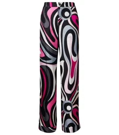 Pucci Marmo silk twill straight pants | Thumbnail 1 Pucci Marmo silk twill straight pants | Thumbnail 1
