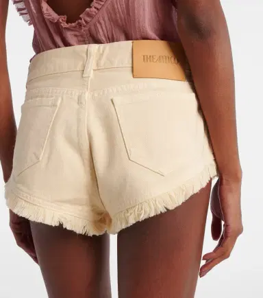The Attico Fringed cotton canvas shorts | Thumbnail 3