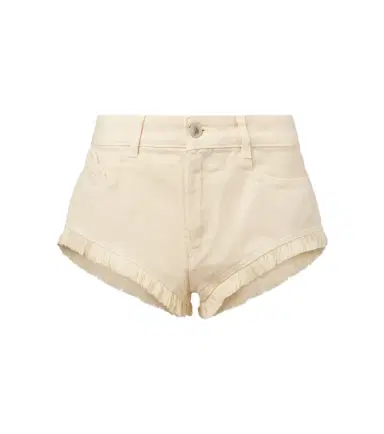 The Attico Fringed cotton canvas shorts | Thumbnail 1