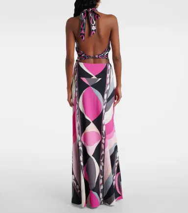 Pucci Marmo jersey satin maxi skirt | Thumbnail 5