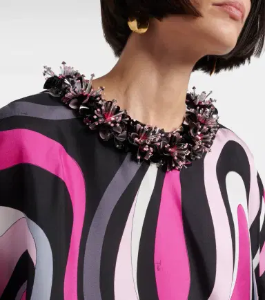 Pucci Marmo silk twill kaftan | Thumbnail 5