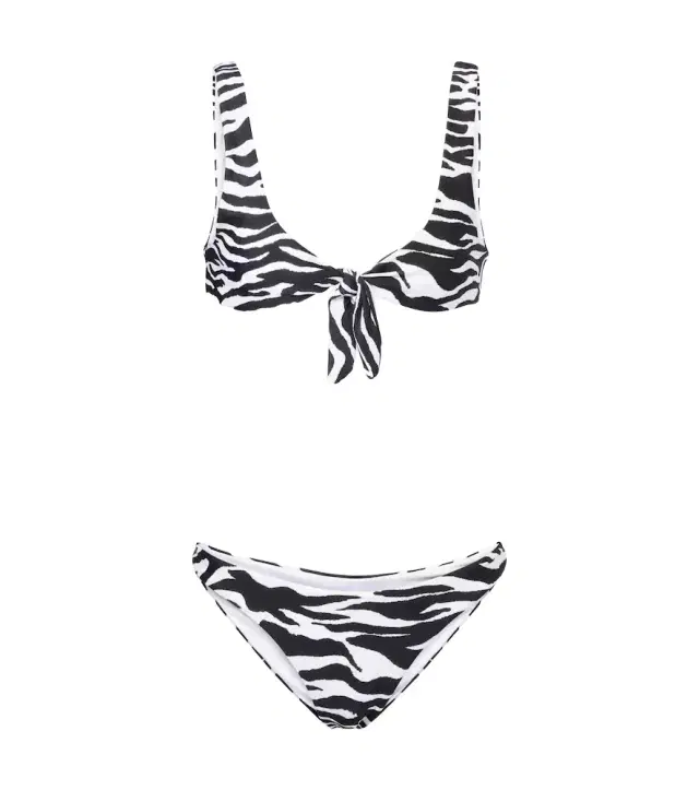 The Attico Zebra-print bikini