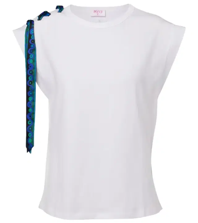 Pucci Iride-detail cotton T-shirt