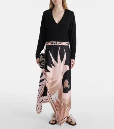 PUCCI Stella knitted silk-blend midi dress | Thumbnail 3