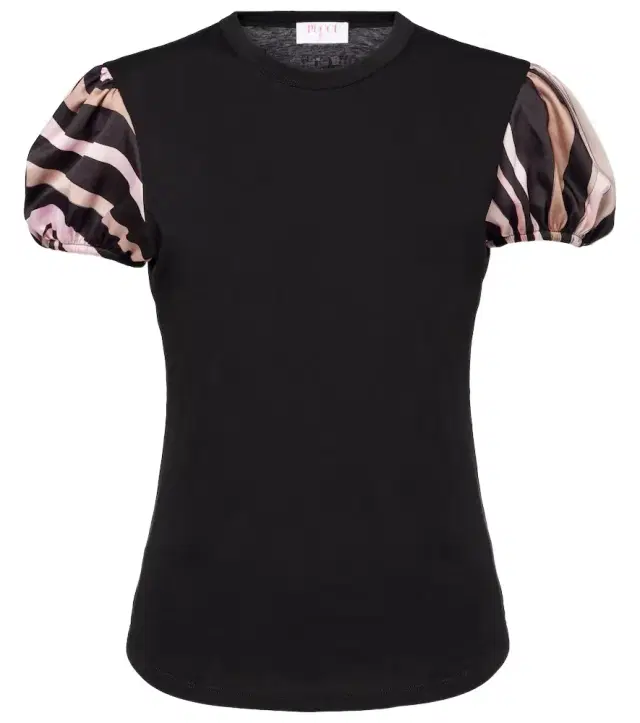 Pucci Iride satin-trimmed cotton top