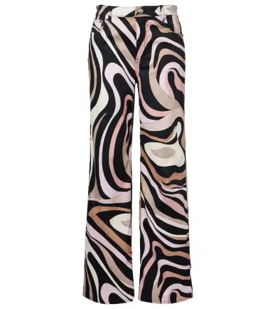 PUCCI Marmo cotton-blend straight pants | Thumbnail 1 PUCCI Marmo cotton-blend straight pants | Thumbnail 1