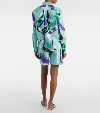 Pucci Orchidee printed cotton shirt | Thumbnail 2