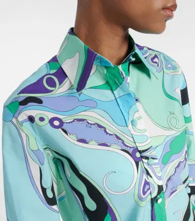 Pucci Orchidee printed cotton shirt | Thumbnail 3
