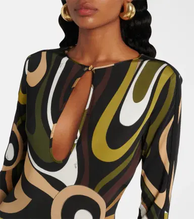 PUCCI Marmo printed satin bodysuit | Thumbnail 3 PUCCI Marmo printed satin bodysuit | Thumbnail 3