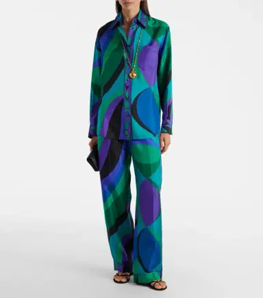 PUCCI Printed silk wide-leg pants | Thumbnail 4 PUCCI Printed silk wide-leg pants | Thumbnail 4