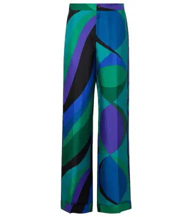 PUCCI Printed silk wide-leg pants | Thumbnail 1 PUCCI Printed silk wide-leg pants | Thumbnail 1