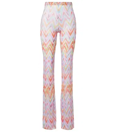 Missoni Zigzag printed tulle straight pants | Thumbnail 1 Missoni Zigzag printed tulle straight pants | Thumbnail 1