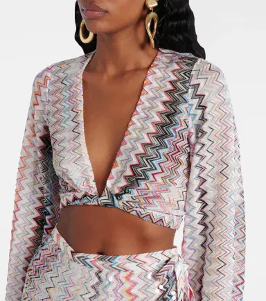 Missoni Zigzag cropped blouse | Thumbnail 3 Missoni Zigzag cropped blouse | Thumbnail 3