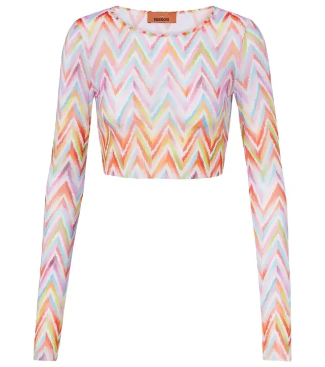 Missoni Chevron cropped top