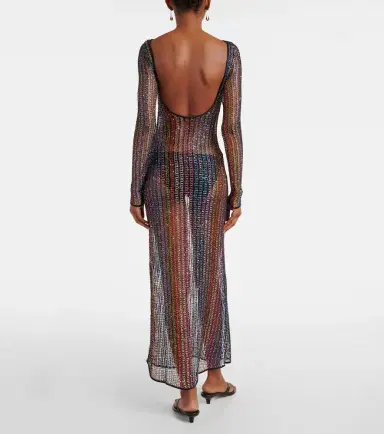 Missoni Sheer open-back maxi dress | Thumbnail 4