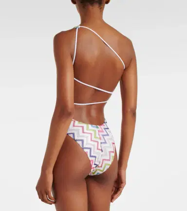 Missoni Zigzag one-shoulder lamé swimsuit | Thumbnail 3 Missoni Zigzag one-shoulder lamé swimsuit | Thumbnail 3