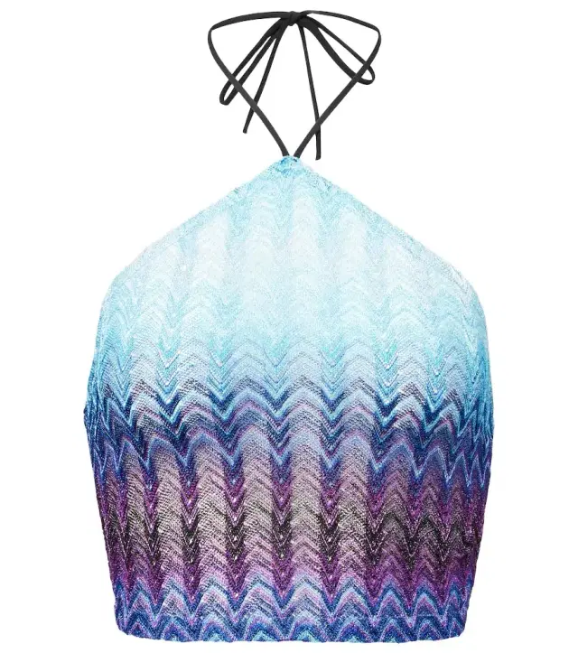 Missoni Halterneck crop top