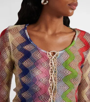 Missoni Zigzag crochet crop top | Thumbnail 4