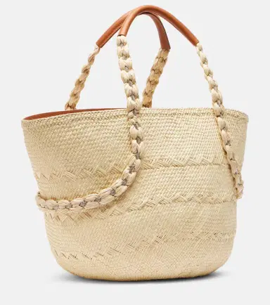 Aquazzura Isla raffia tote bag | Thumbnail 2