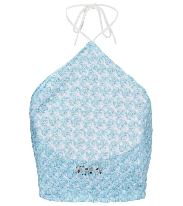 Missoni Crochet halterneck top