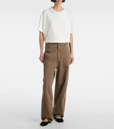 The Row Sharka cotton gabardine wide-leg pants | Thumbnail 7
