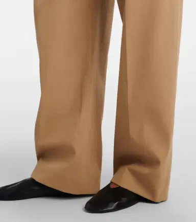 The Row Alfidis cotton and cashmere wide-leg pants | Thumbnail 3