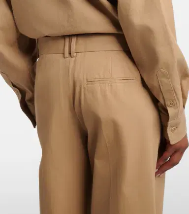 The Row Alfidis cotton and cashmere wide-leg pants | Thumbnail 5