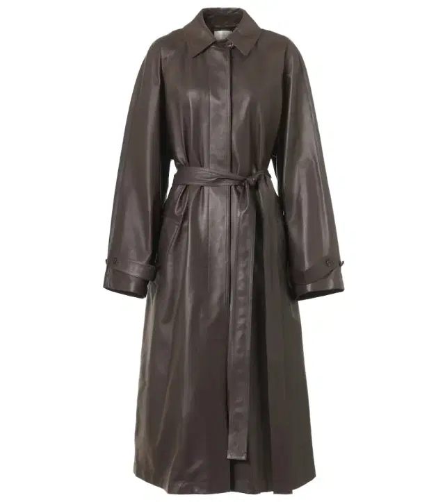 The Row Ryota leather coat