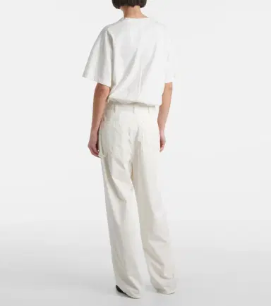 The Row Sharka cotton and cashmere wide-leg pants | Thumbnail 4
