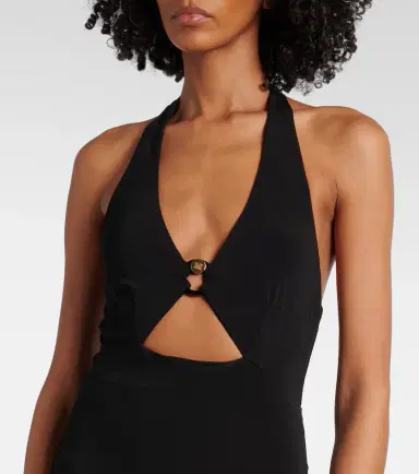 Max Mara Ghiotto cutout halterneck maxi dress | Thumbnail 4