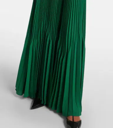 Max Mara Gersa plissé sablé georgette gown | Thumbnail 4