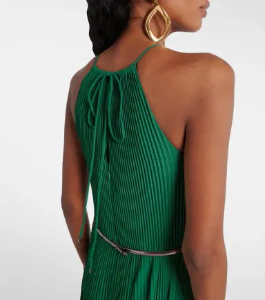 Max Mara Gersa plissé sablé georgette gown | Thumbnail 5