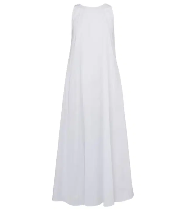 Max Mara Romea cotton-blend poplin maxi dress