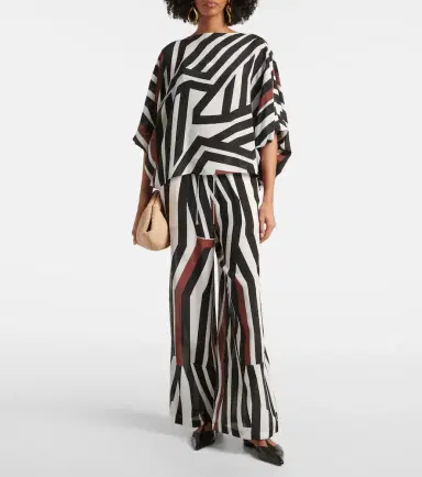 Max Mara Camino striped silk top | Thumbnail 3
