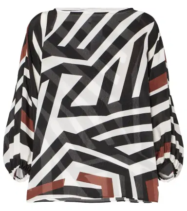 Max Mara Camino striped silk top | Thumbnail 1