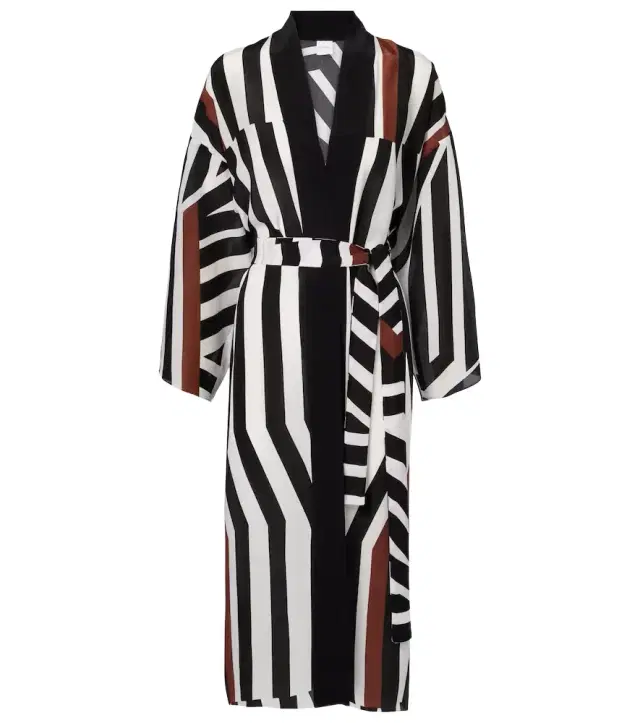 Max Mara Ovatte striped beach cover-up
