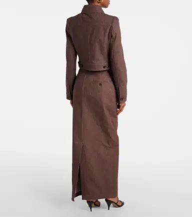 Max Mara Carpa cropped cotton jacket | Thumbnail 3 Max Mara Carpa cropped cotton jacket | Thumbnail 3