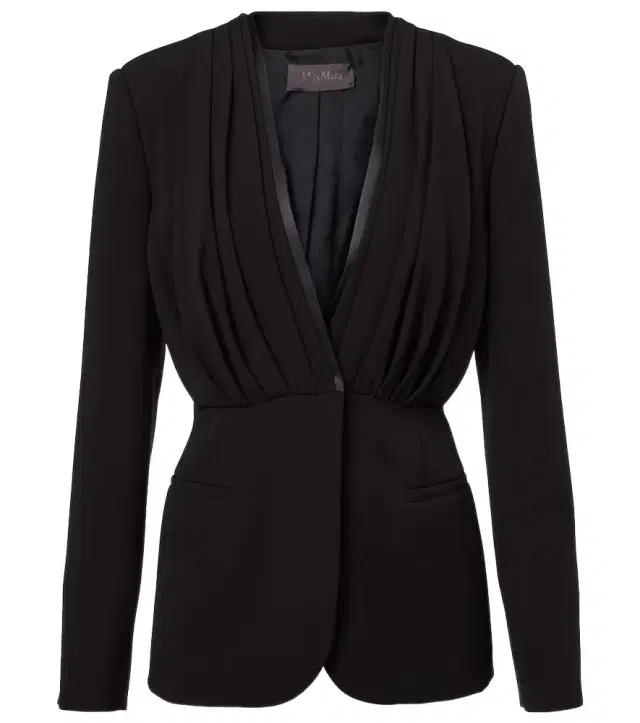 Max Mara Gradi draped crêpe jacket