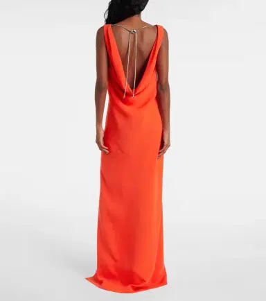 Max Mara Chain-detail cady gown | Thumbnail 4