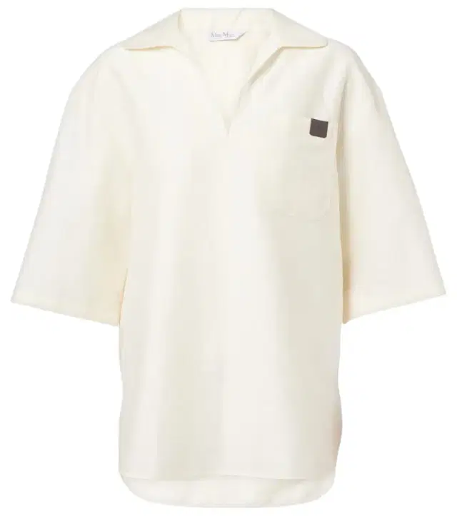 Max Mara Osiride linen and silk-blend polo shirt
