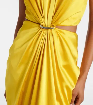 Max Mara Panaro draped cutout silk maxi dress | Thumbnail 5
