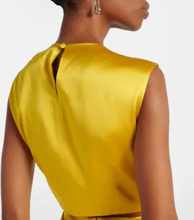 Max Mara Panaro draped cutout silk maxi dress | Thumbnail 7