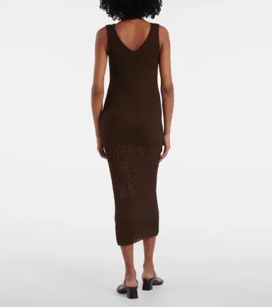 Max Mara Valois knitted cotton-blend maxi dress | Thumbnail 2