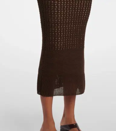 Max Mara Valois knitted cotton-blend maxi dress | Thumbnail 3