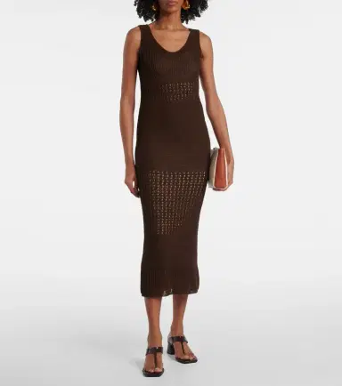 Max Mara Valois knitted cotton-blend maxi dress | Thumbnail 5