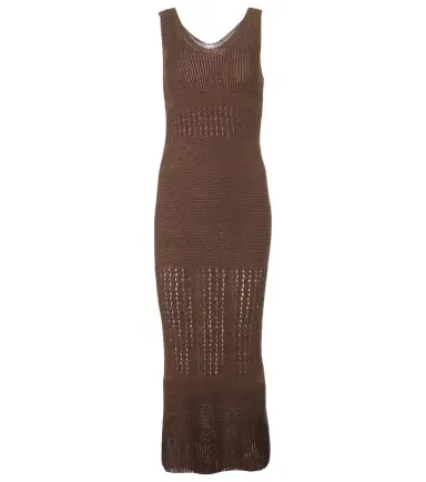 Max Mara Valois knitted cotton-blend maxi dress | Thumbnail 1