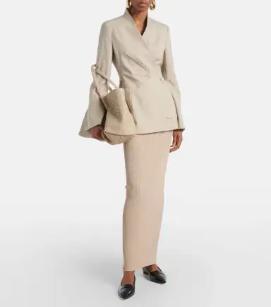 Max Mara Aprile1234 high-rise crêpe maxi skirt | Thumbnail 2