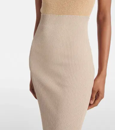 Max Mara Aprile1234 high-rise crêpe maxi skirt | Thumbnail 3
