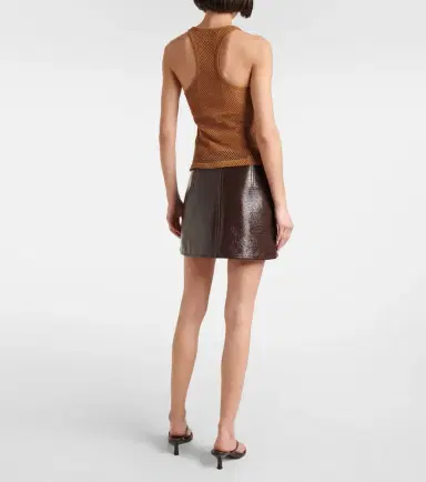 Courrèges Courrèges Scuba cotton mesh tank top | Thumbnail 3